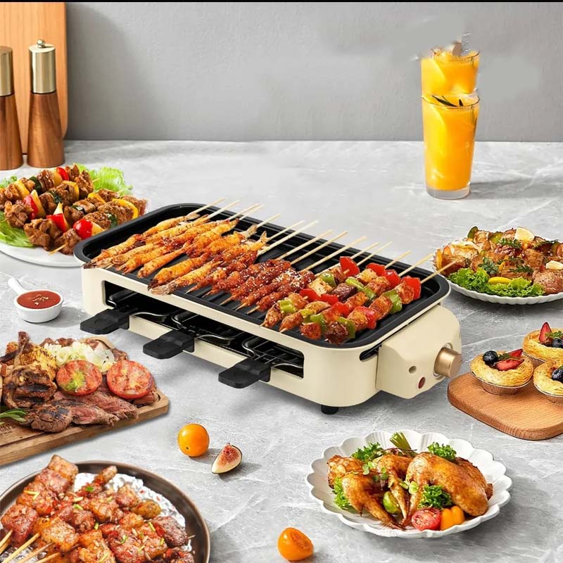BowLift | Indoor Smokeless Grill, Non-Stick Cooking Removable Plate