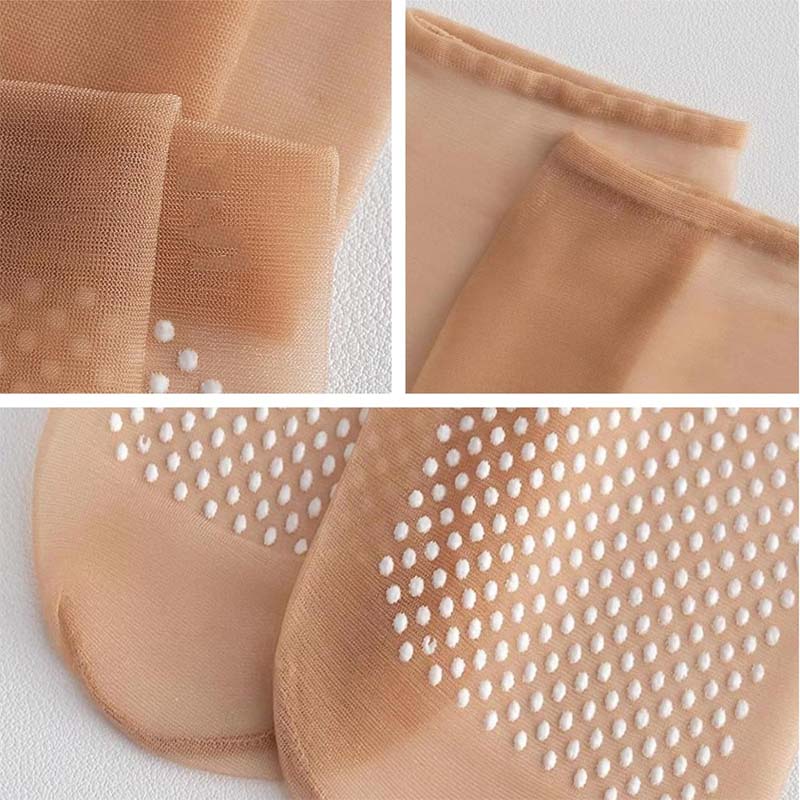 BowLift | Spring Summer Invisible Non-Slip Crystal Silk Socks