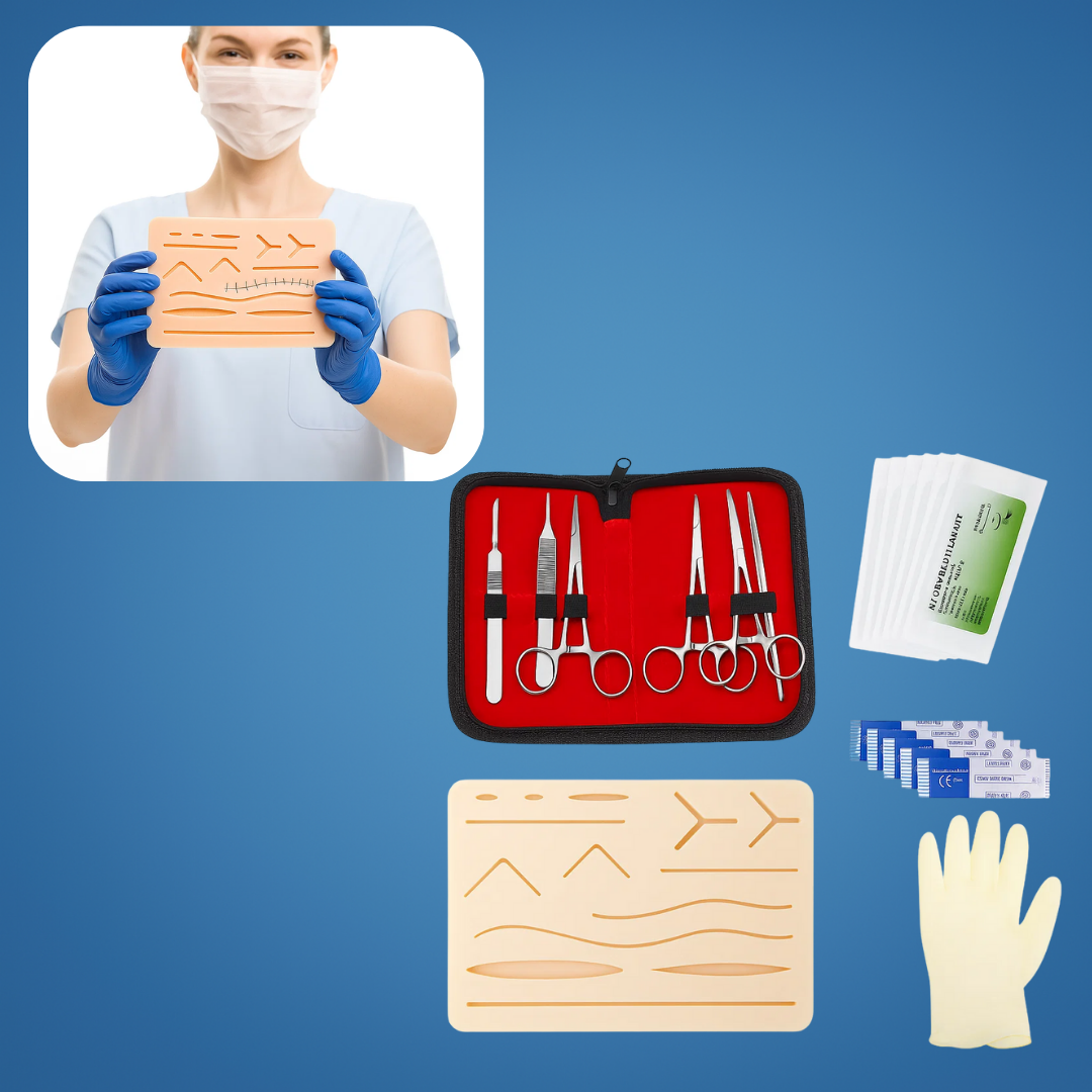 Durable Multi-Layer Silicone Pad with Tools – Tear-Resistant Reusable Training for Medical Students Bowlift