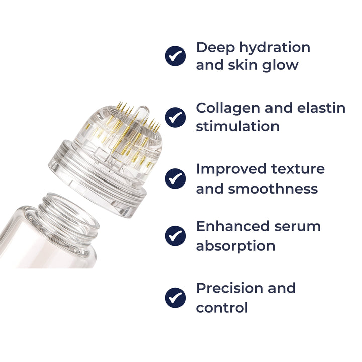 Precise Microneedles – Replaceable Head – Boost Serum Absorption for Radiant Skin Bowlift