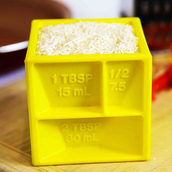 Kitchen cube integrated measuring device | Bowlift