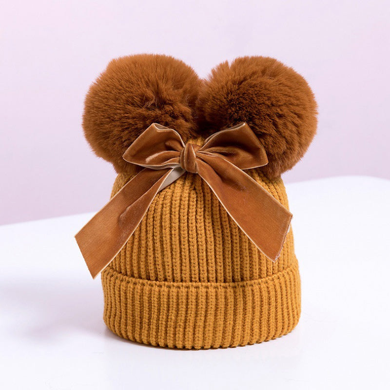 BowLift | Baby Hat With Double Ball Bow