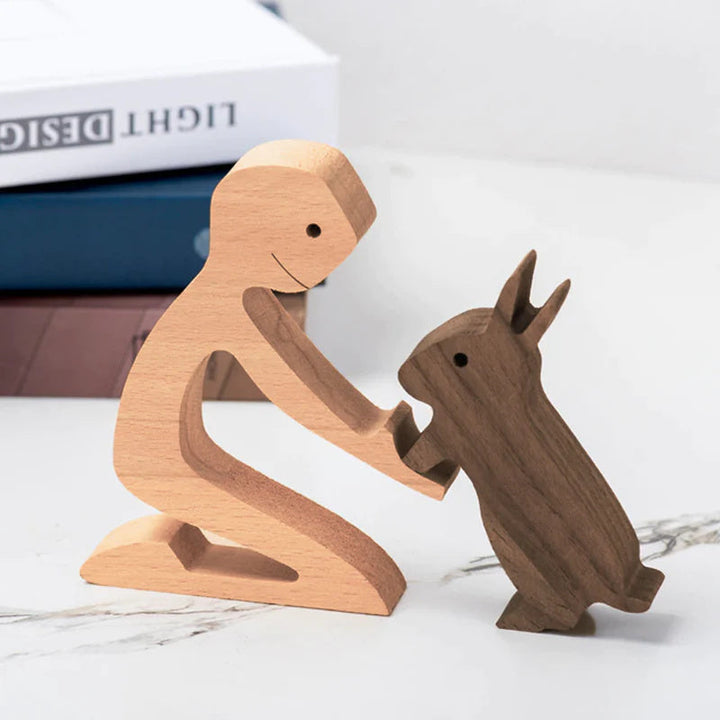 BowLift | Hand-engraved Wooden Animal Figures – Eco-friendly Home Decor and Unique Gift for Animal Lovers