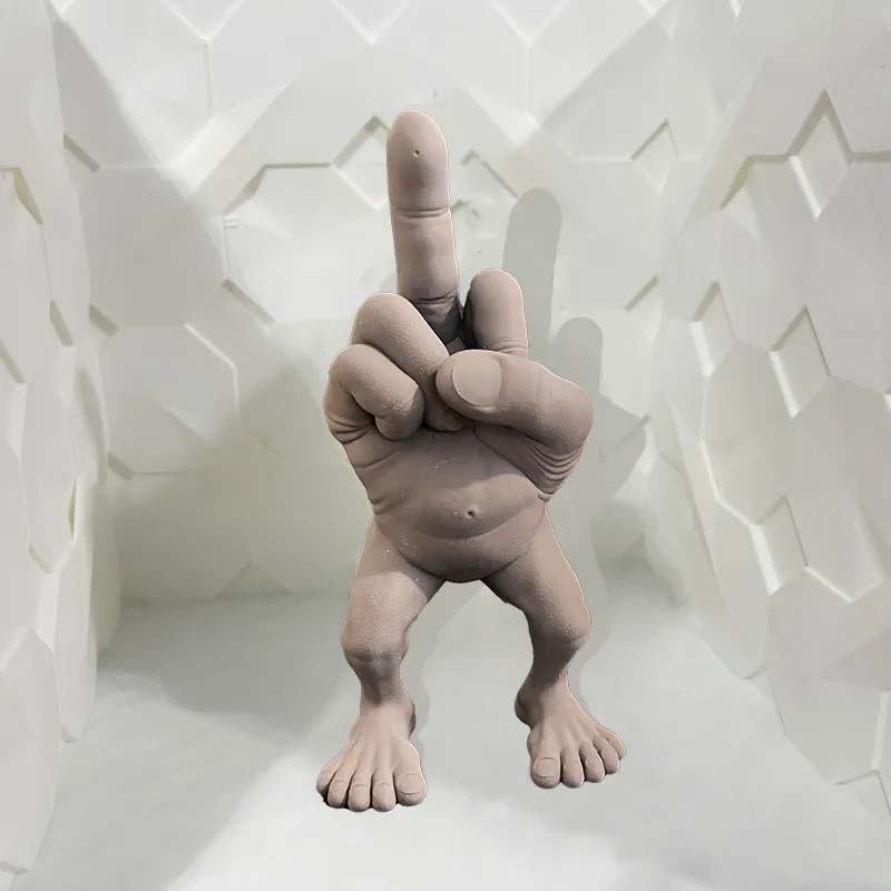 BowLift | Middle finger figure with legs