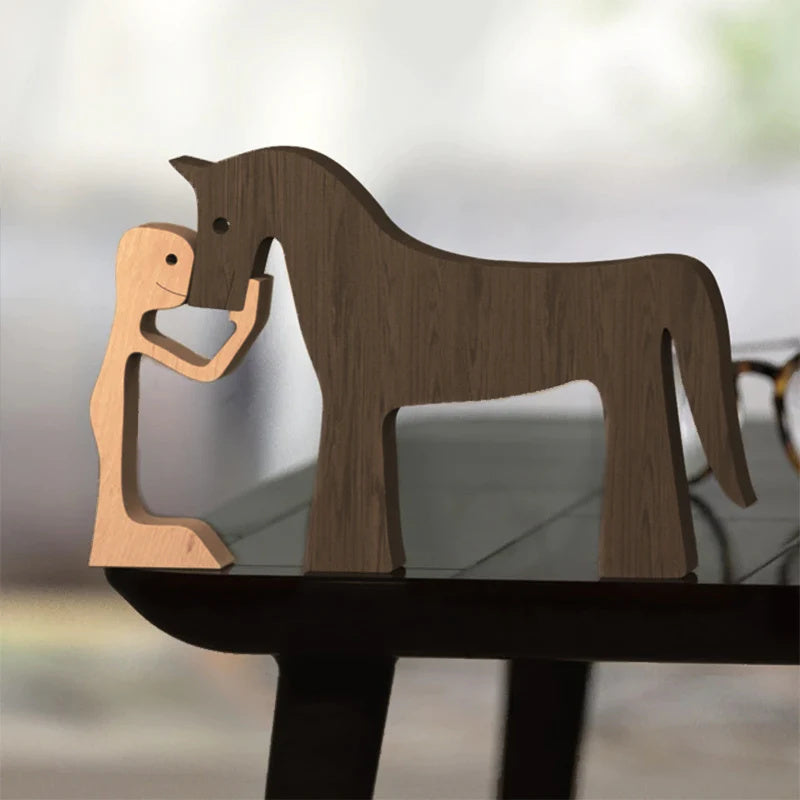 BowLift | Hand-engraved Wooden Animal Figures – Eco-friendly Home Decor and Unique Gift for Animal Lovers