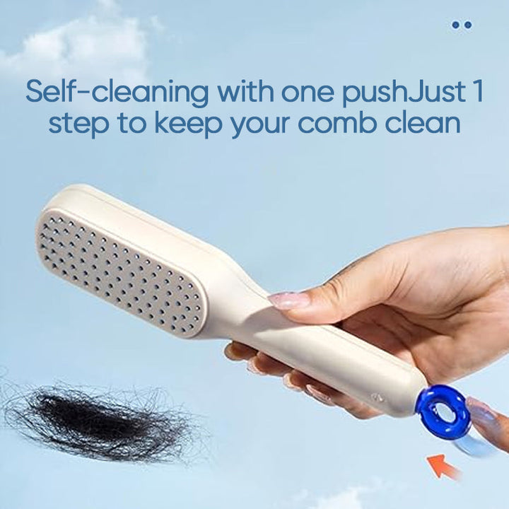 BowLift | Self-cleaning anti-static massage comb
