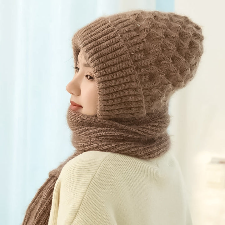 BowLift | Integrated hearing protection windproof hat scarf