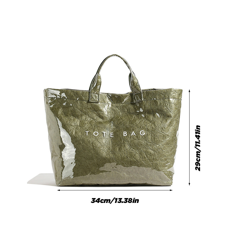 Women Letter Print Tote Bag | Bowlift