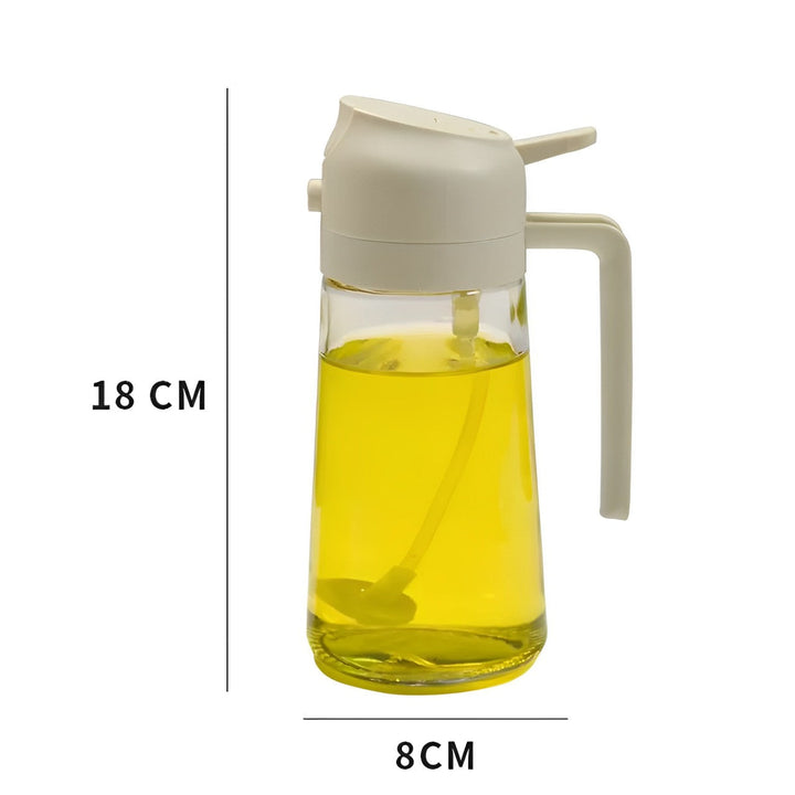 2-in-1 Olive Oil Dispenser and Sprayer for Cooking, Salad, Frying and BBQ Bowlift
