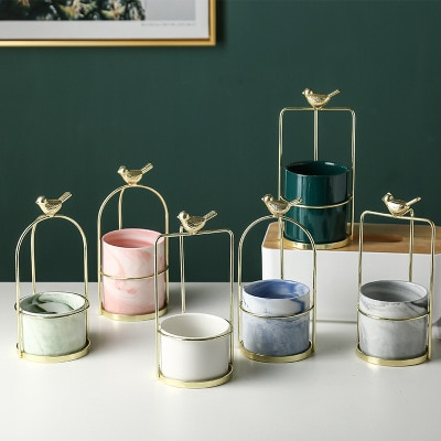 BowLift | Flower plant pots with bird design for stylish decoration