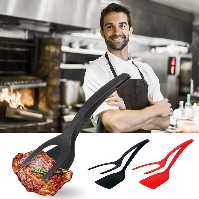 BowLift | 2-in-1 Tongs Handle and Elasticity Spatula