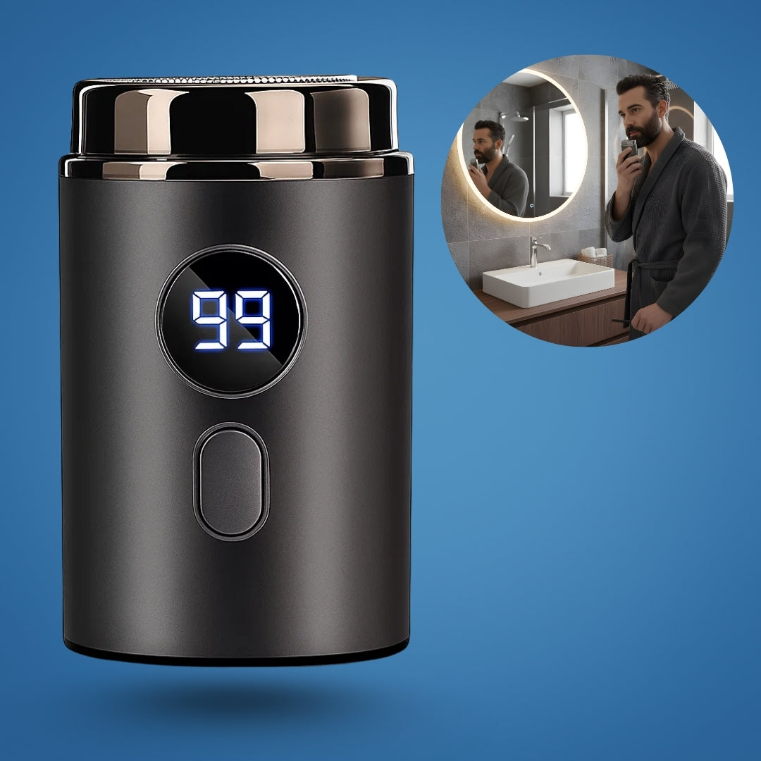 Compact USB Shaver – Waterproof IPX7 – Smooth Portable Grooming for Men with Close Shave Comfort Bowlift