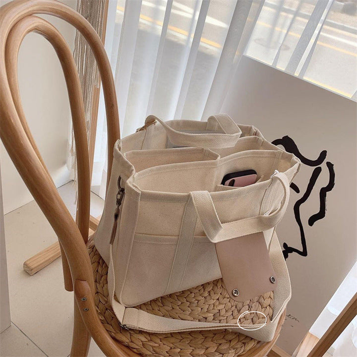 BowLift | Solid Color Canvas Shopper Bag