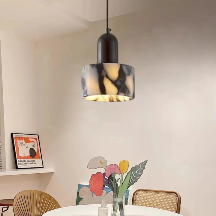 BowLift | Luxury Black Marble Design Pendant Lamp