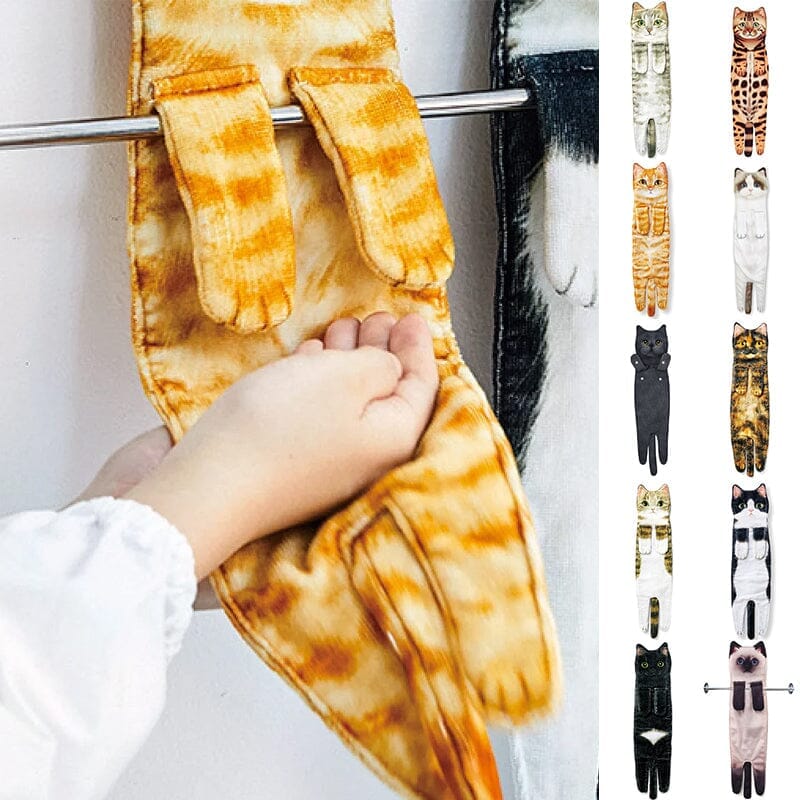 BowLift | Cute Cat Hand Towel