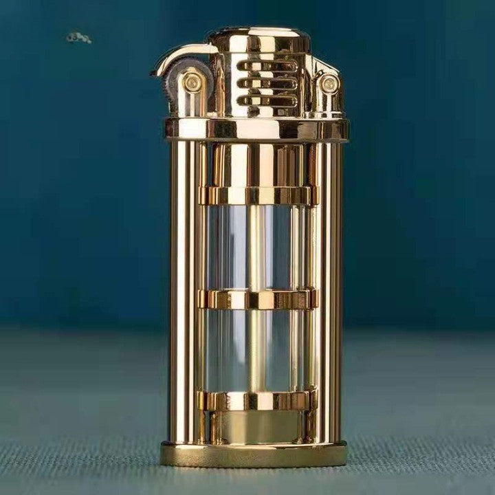 Transparent Windproof Metal Kerosene Flame Fusion Lighter | Bowlift