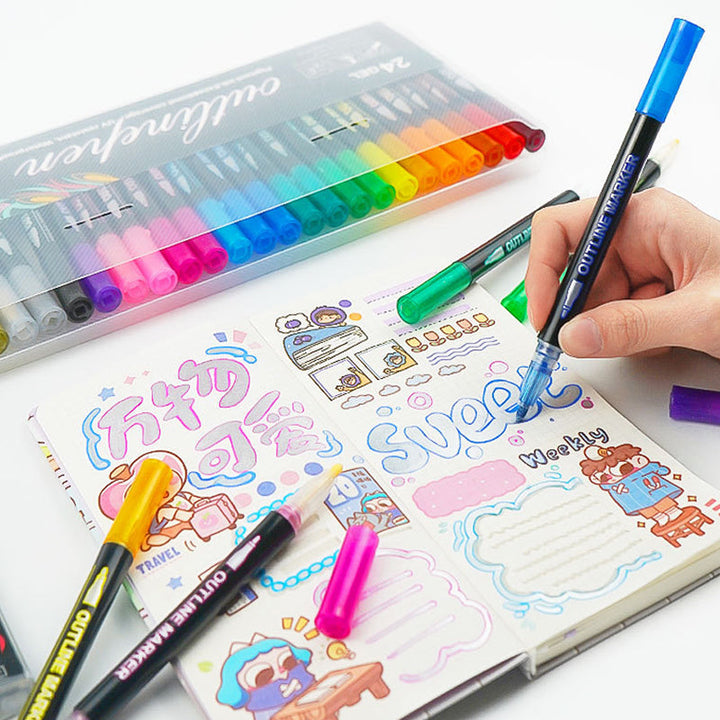 BowLift | Color Lightstick Graffiti Highlighter Pens