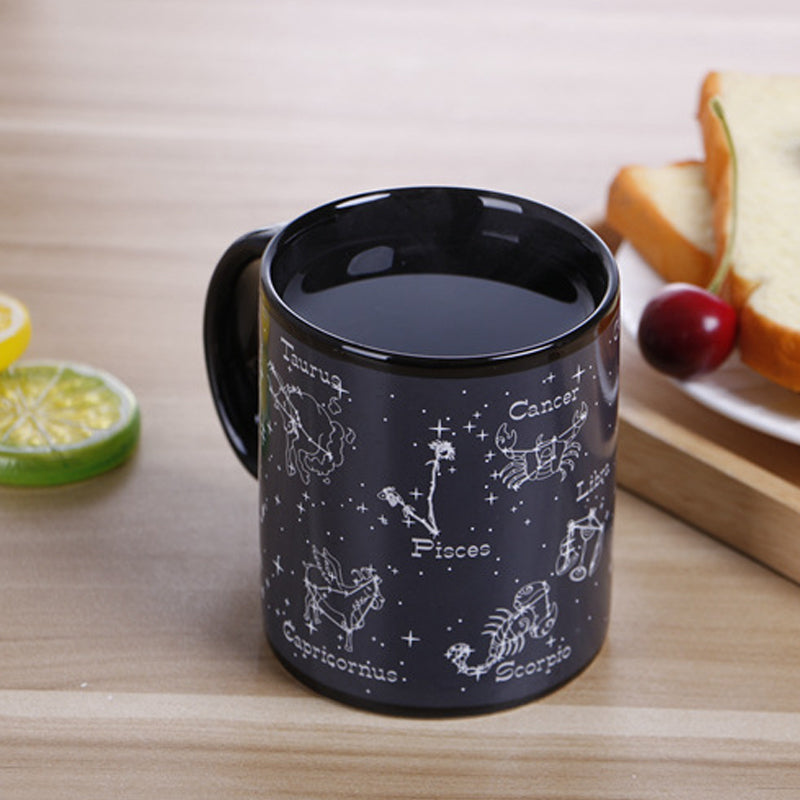 Heat-sensitive temperature-change Starry Mug | Bowlift