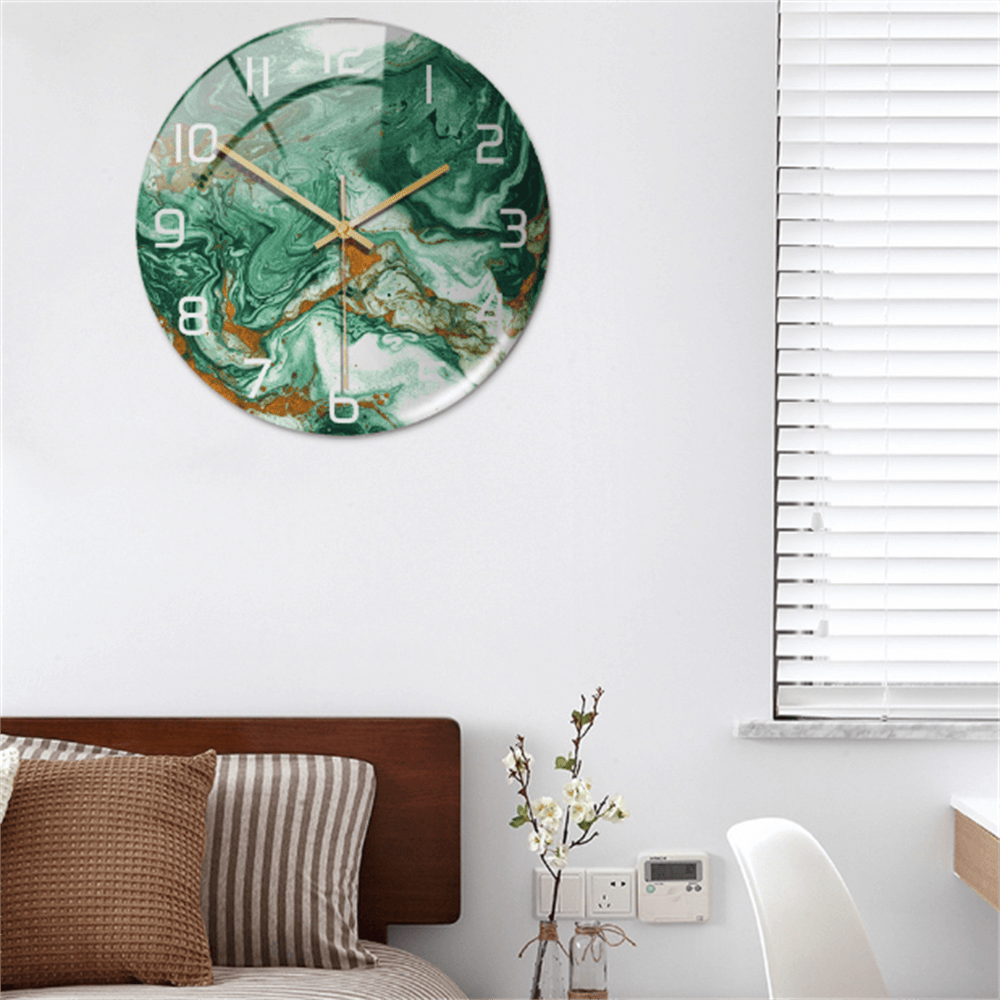 BowLift | Stylish Marble Wall Clock with Silent Mechanism