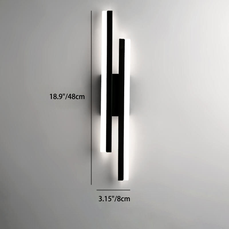 BowLift | LuxLine Modern LED Wall Lamp | Minimalist Design | Iron & Acrylic | Dimmable Light