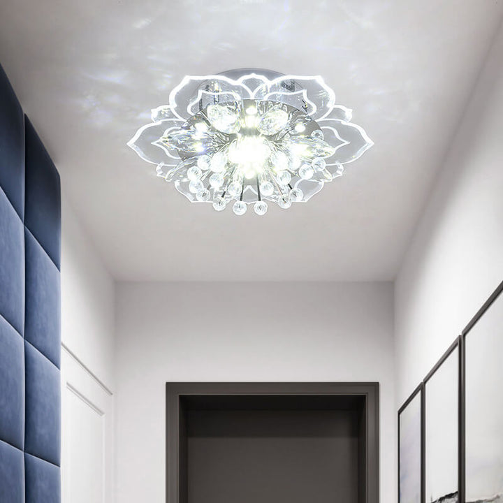 BowLift GlowPetal | LED Crystal Ceiling Light | Flower Shaped, RGB Color Changing & Energy Efficient