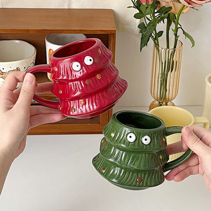 Creative Big Eyes Christmas Tree Mug | Bowlift