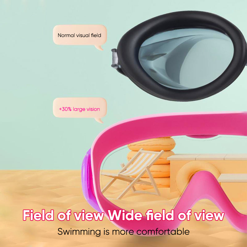 BowLift | HD large frame waterproof and anti-fog swim goggles
