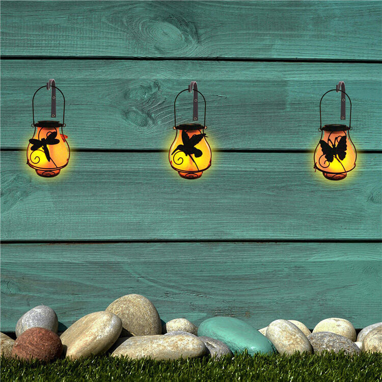 BowLift | Solar Retro Lantern LED Decorative Outdoor Waterproof Garden Hanging Light