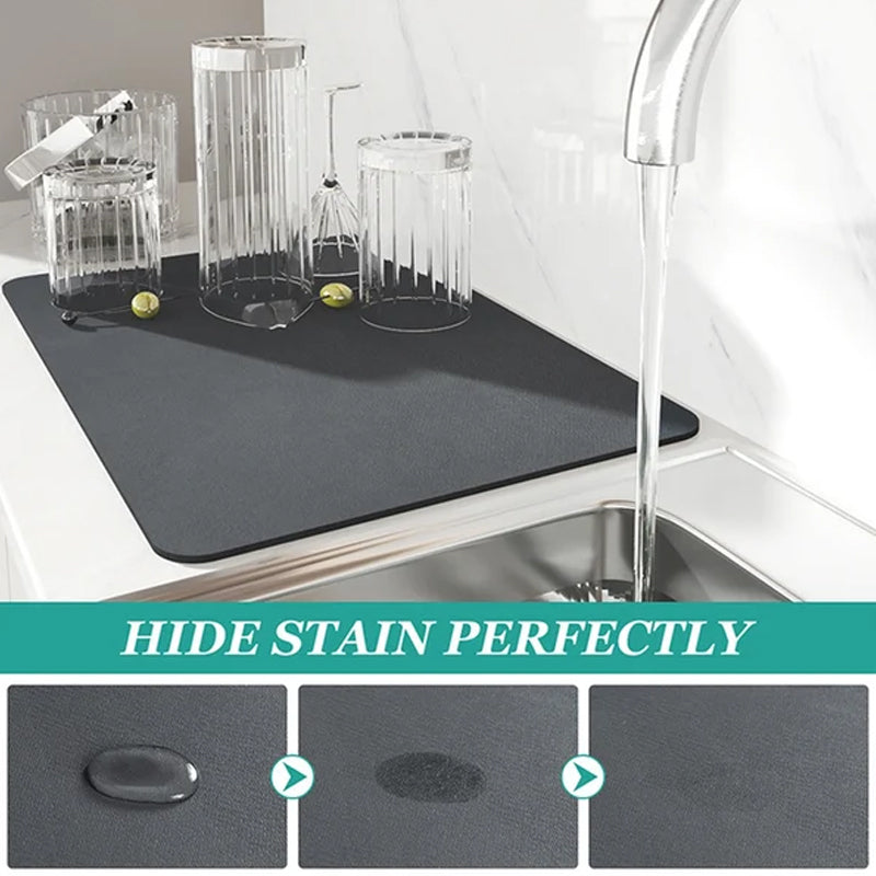 Kitchen superabsorbent drying mat | Bowlift