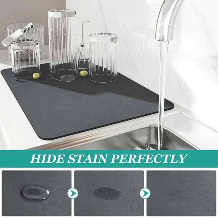Kitchen superabsorbent drying mat | Bowlift