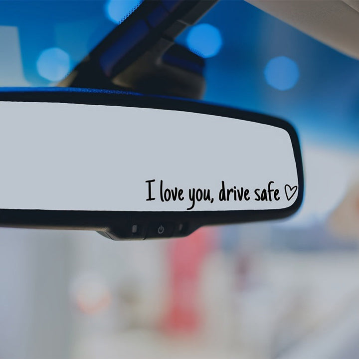 BowLift | I Love You Driving Safe Mirror Sticker