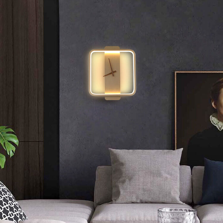 BowLift | Luxe Clock-shaped LED Wall Lamp for Modern Interior
