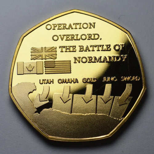 BowLift | D-DAY LANDINGS 1944 24ct Gold Commemorative Coin