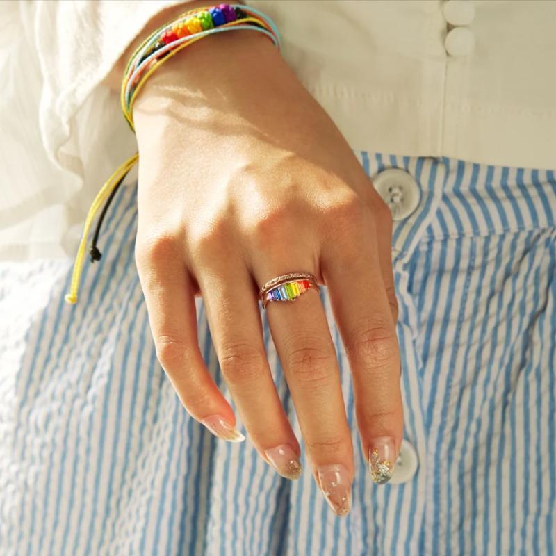 BowLift | Rainbow Micro Diamond Ring