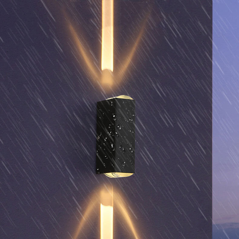 BowLift | Modern Waterproof LED Outdoor Wall Light – Rectangular Aluminium Fixture