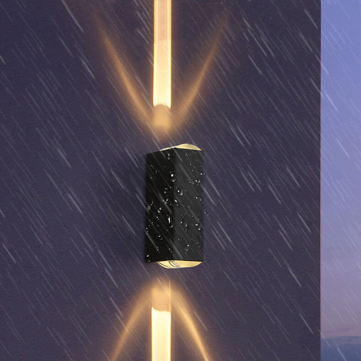 BowLift | Modern Waterproof LED Outdoor Wall Light – Rectangular Aluminium Fixture