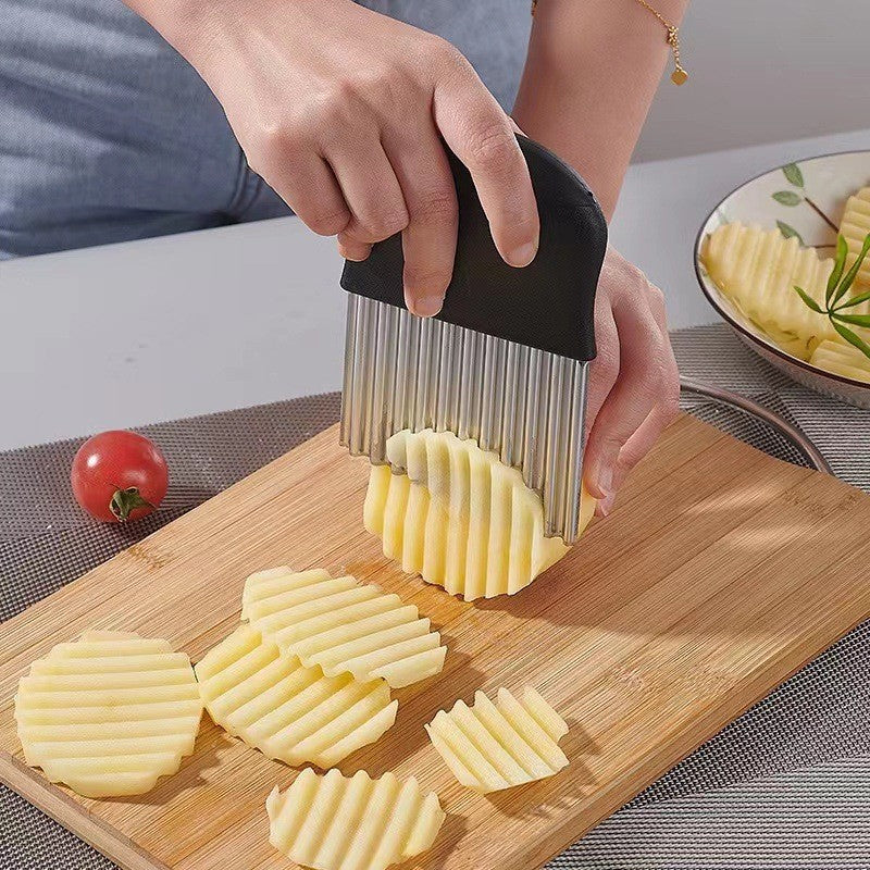 Stainless Steel Potato Wavy Cutter Knife | Bowlift