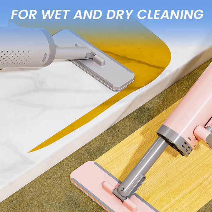 BowLift | Rotatable Self-Squeeze Mini Mop with Crevice Brush