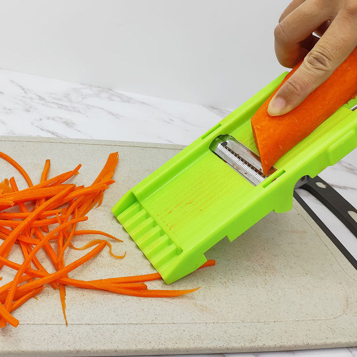2-in-1 Vegetable Shredder & Slicer, Multi Double Knife Peeler | Bowlift
