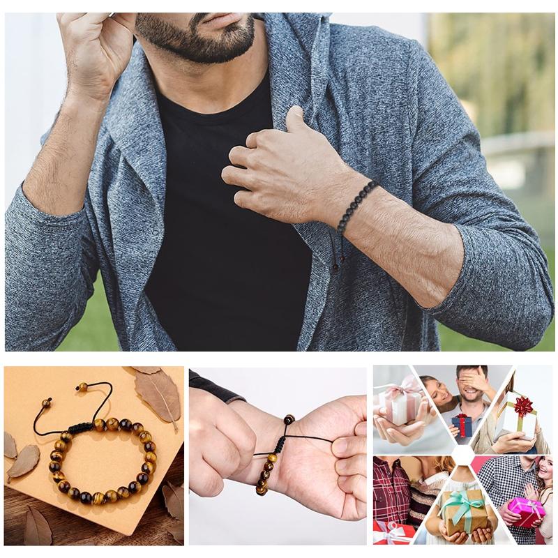BowLift | Tiger Eye Lava Rock Stone Bracelet