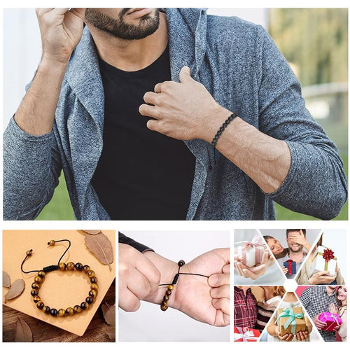 BowLift | Tiger Eye Lava Rock Stone Bracelet