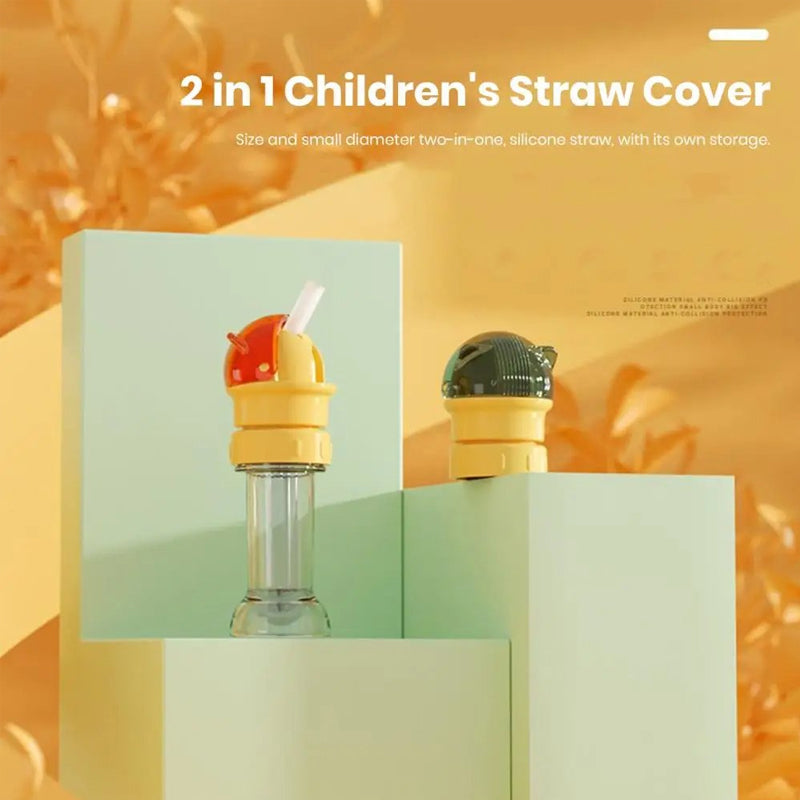 BowLift | Reusable Children's Water Drink Bottle with Straw Lid