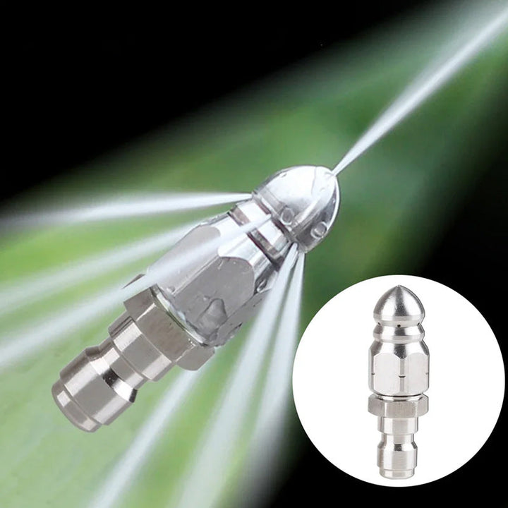 High pressure nozzle made of stainless steel for unclogging wastewater pipes | Bowlift