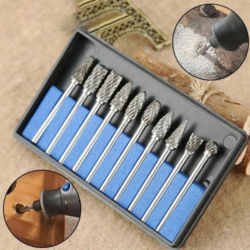10 in 1 Tungsten Steel Grinding Head (10PCS) | Bowlift