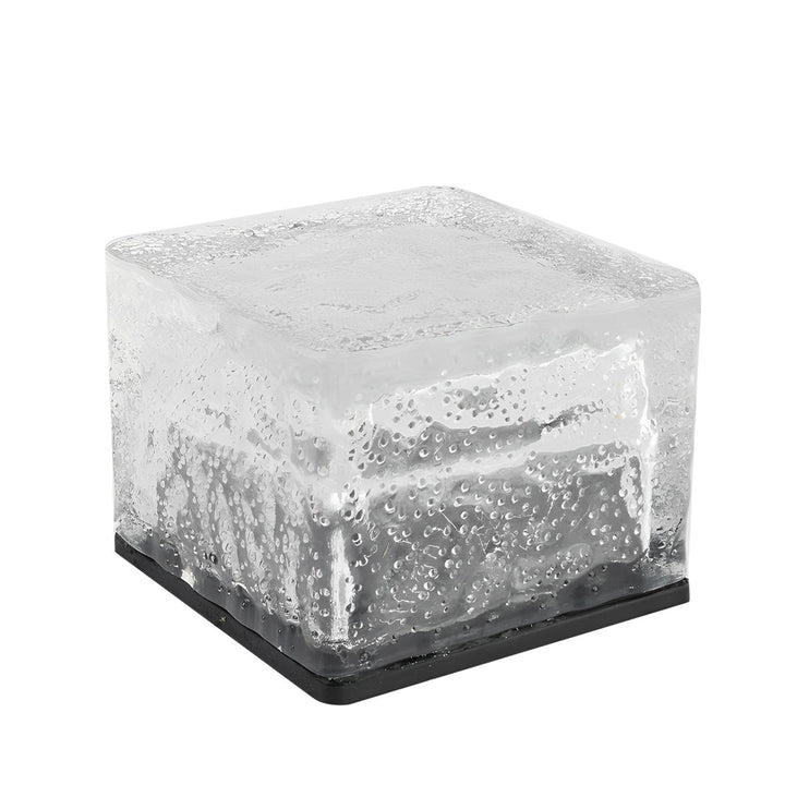 Square Creative Ice Bowliftock LED Waterproof Smart Solar Outdoor Lighting | Bowlift