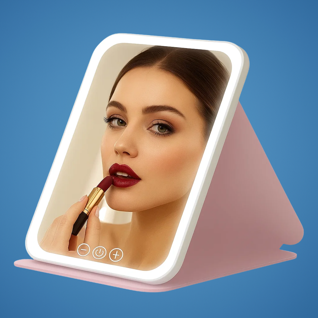 Adjustable 3-Colour Lighting – Rechargeable Portable Design – Perfect for Travellers & Beauty Fans Bowlift