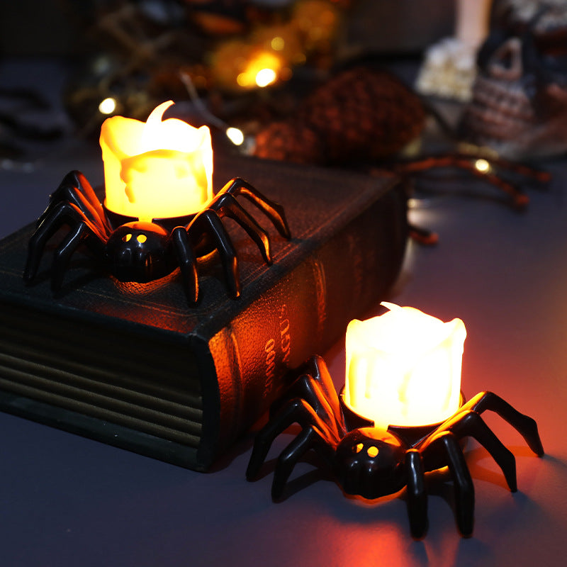 BowLift | ️Halloween Spider Tealights Spooky Electric Flickering Artificial Candles