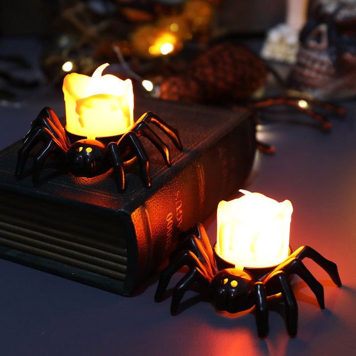 BowLift | ️Halloween Spider Tealights Spooky Electric Flickering Artificial Candles