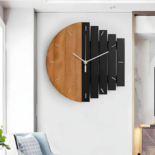 BowLift | Large Wooden Wall Clock For The Living Room