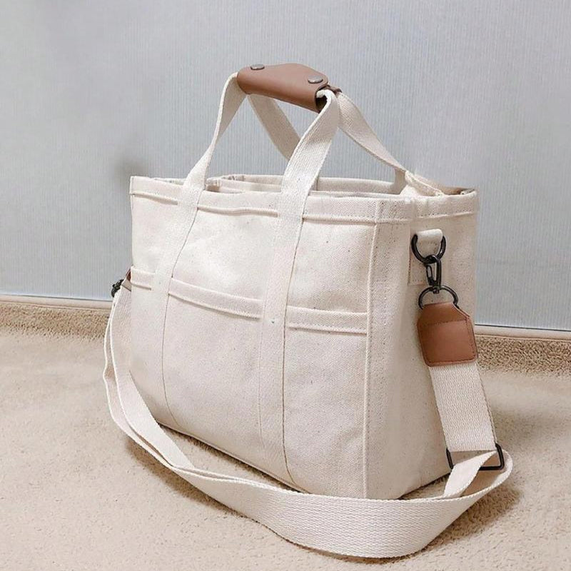 BowLift | Solid Color Canvas Shopper Bag